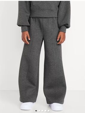Girls bounce fleece wide leg sweatpants